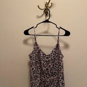 Leopard Print Button Tank (w tag)